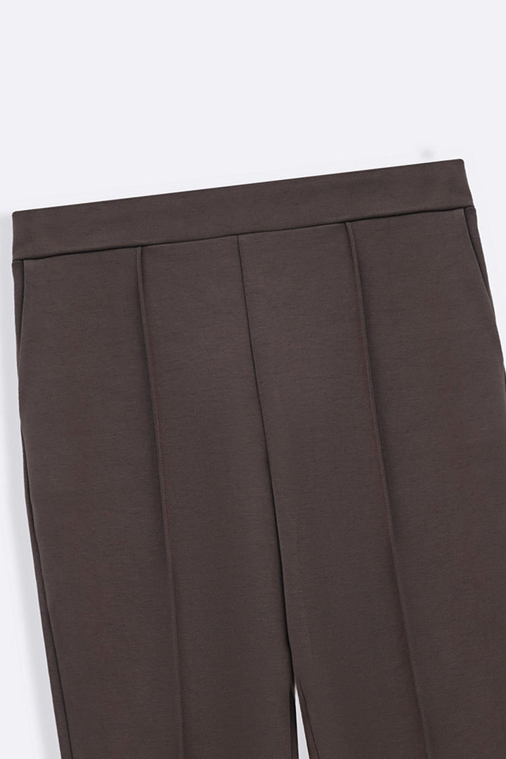 TAUPE STRAIGHT EASY SLACKS
