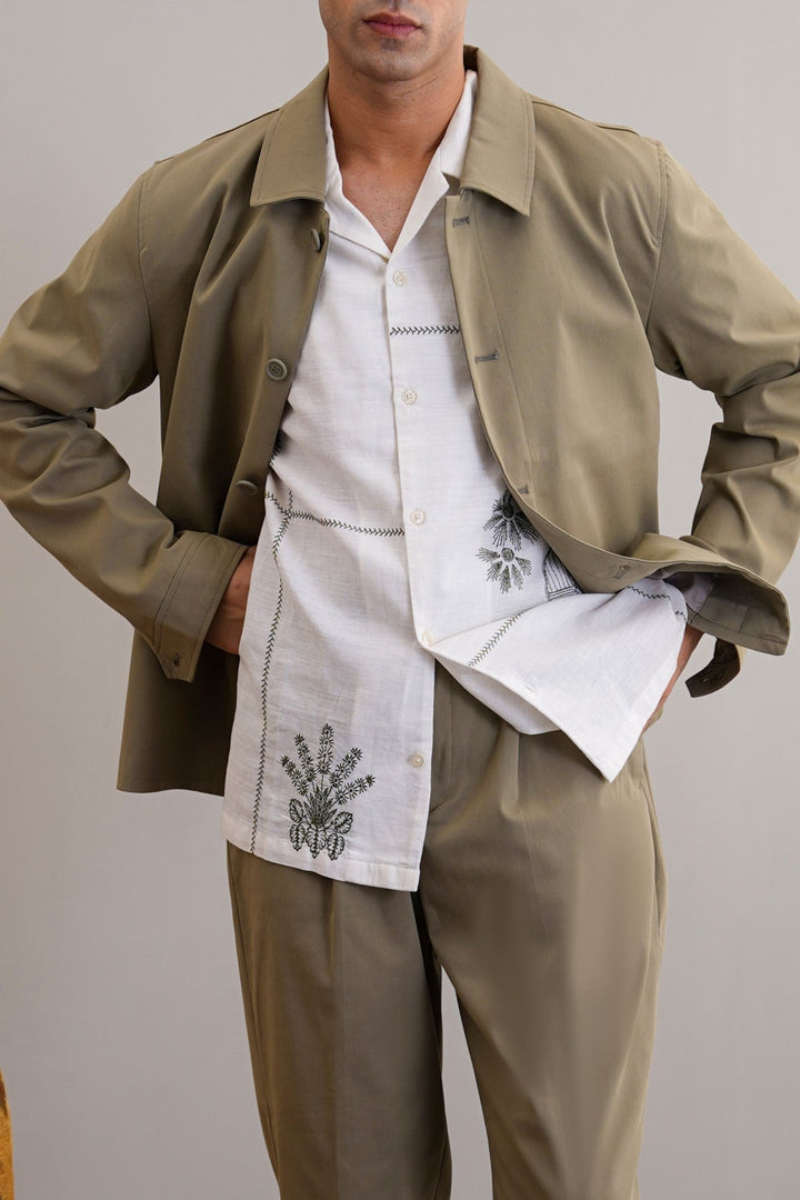 KHAKI LIGHT COTTON JACKET