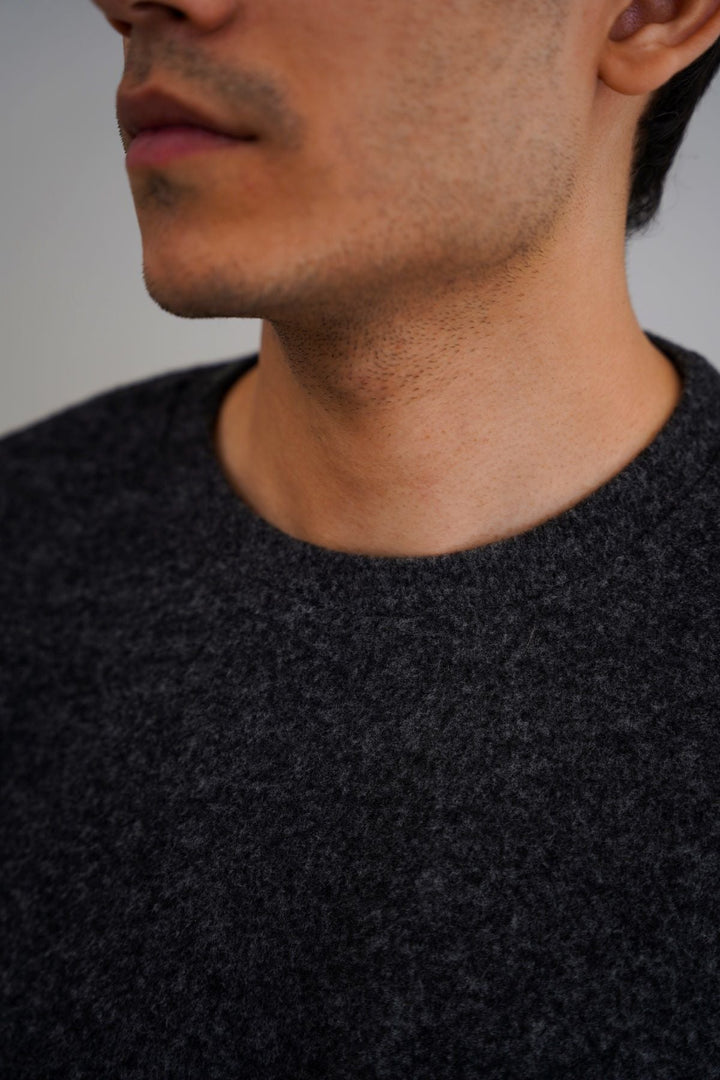 CHARCOAL BASIC SWEATSHIRTS