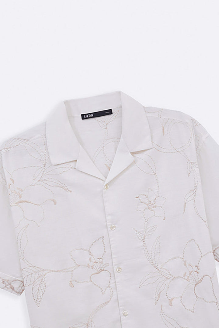 OFF WHITE LINEN VINES SAFARI