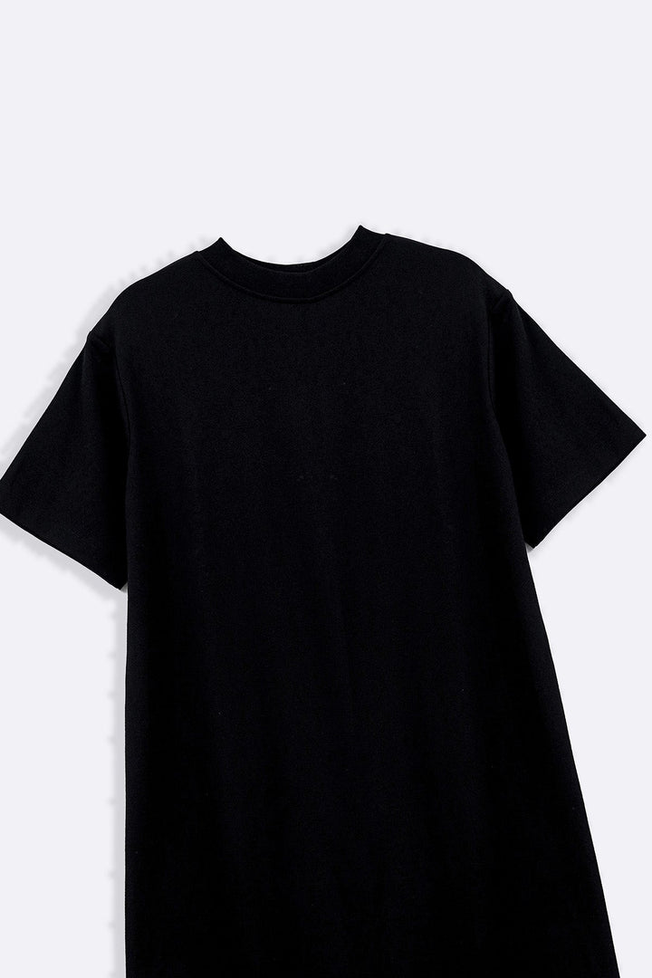BLACK THE OMA T-DRESS