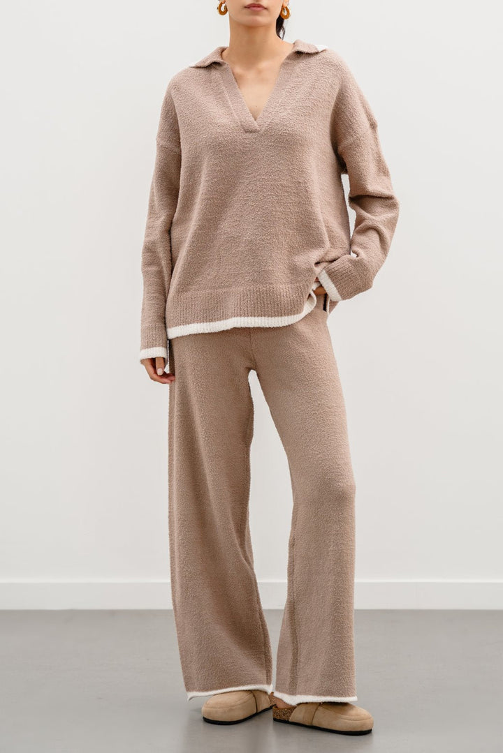 BEIGE MINKY LOUNGE JUMPER