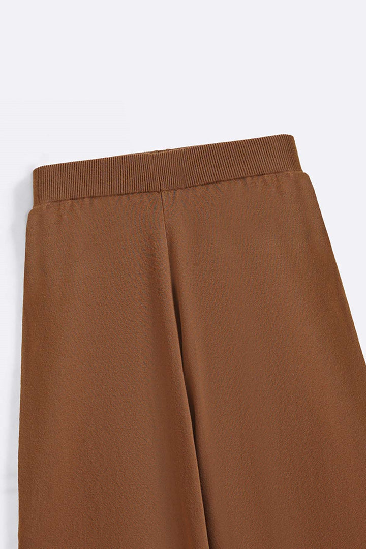 CAMEL FLOWY TROUSERS