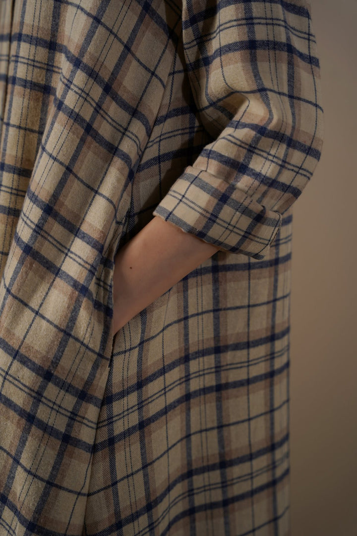 BEIGE ALBA SHIRT DRESS