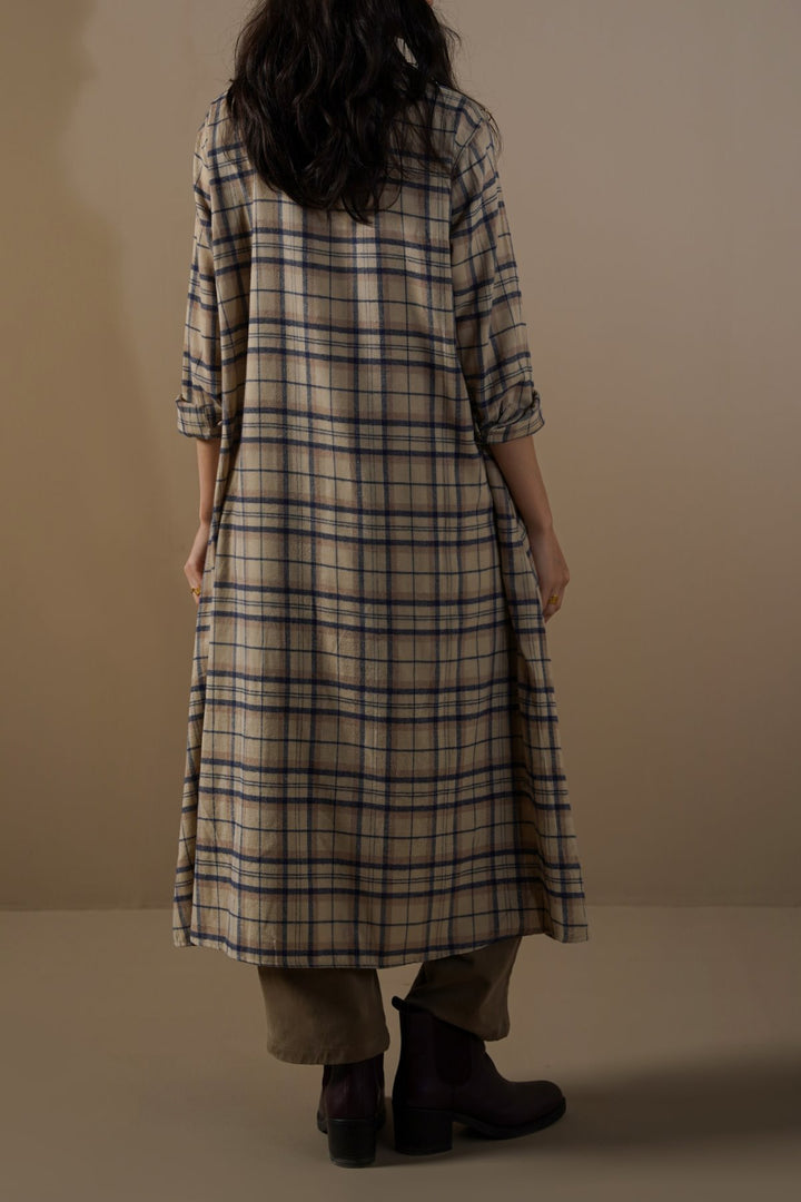 BEIGE ALBA SHIRT DRESS
