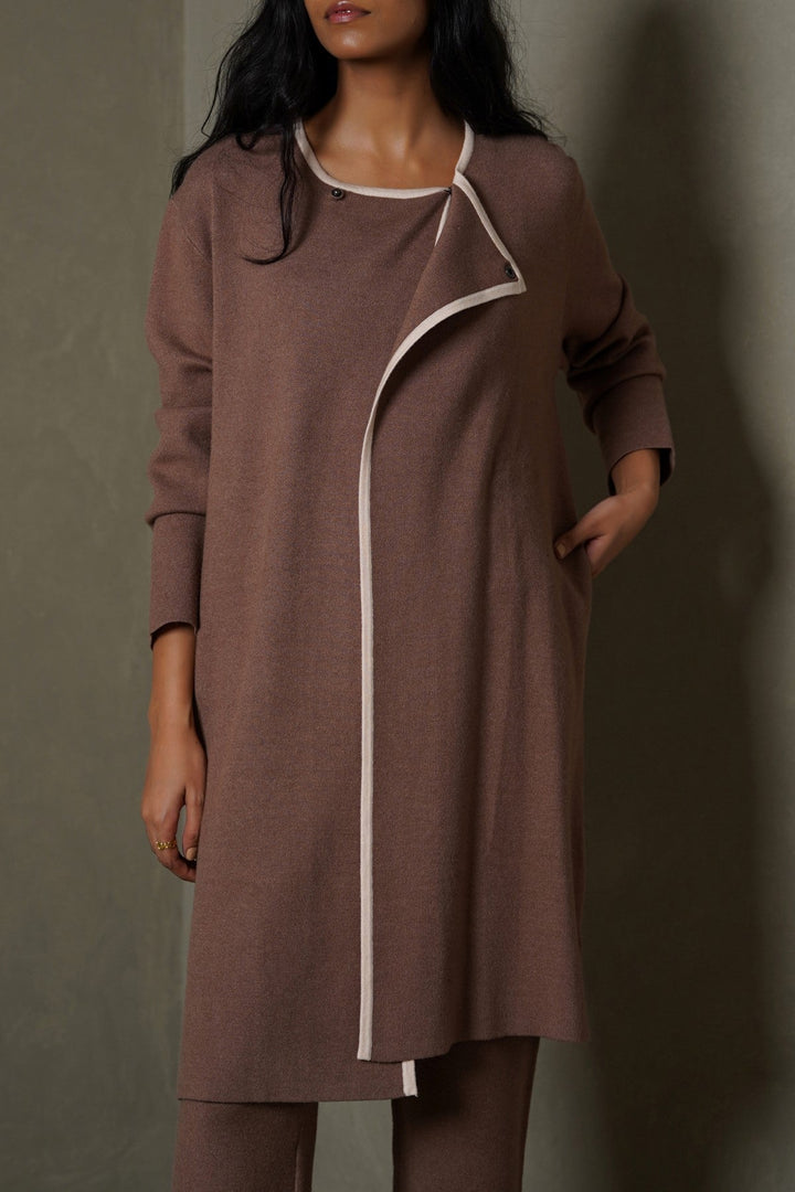 KHAKI DUNE CARDIGAN