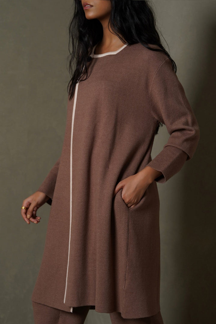 KHAKI DUNE CARDIGAN