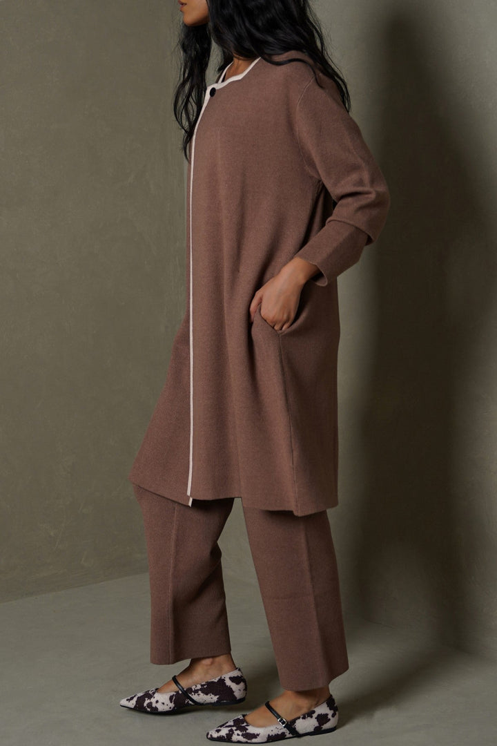 KHAKI DUNE CARDIGAN