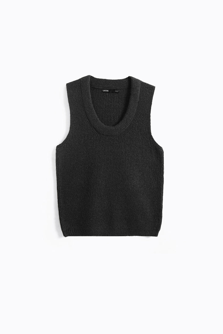 GREY COSY SWEATER VEST