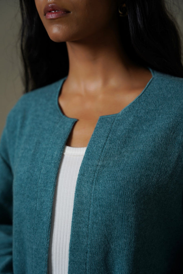 FOREST GREEN CLOUD LOUNGE CARDIGAN