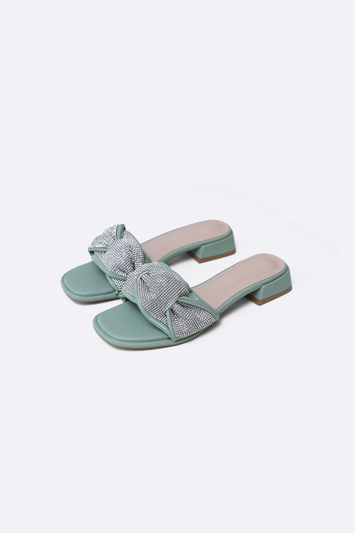 MINT GREEN ZUMA BLOCK HEELS