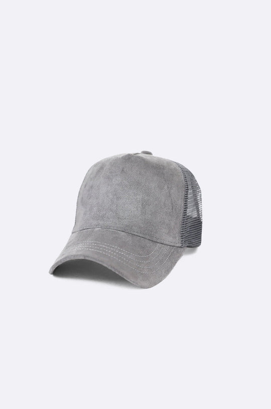 GREY SUEDE CLASSIC CAP