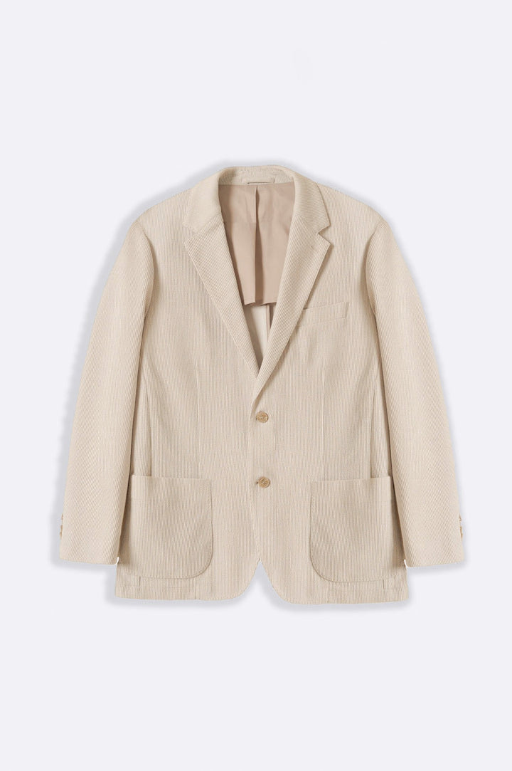 BEIGE TEXTURED BLAZER