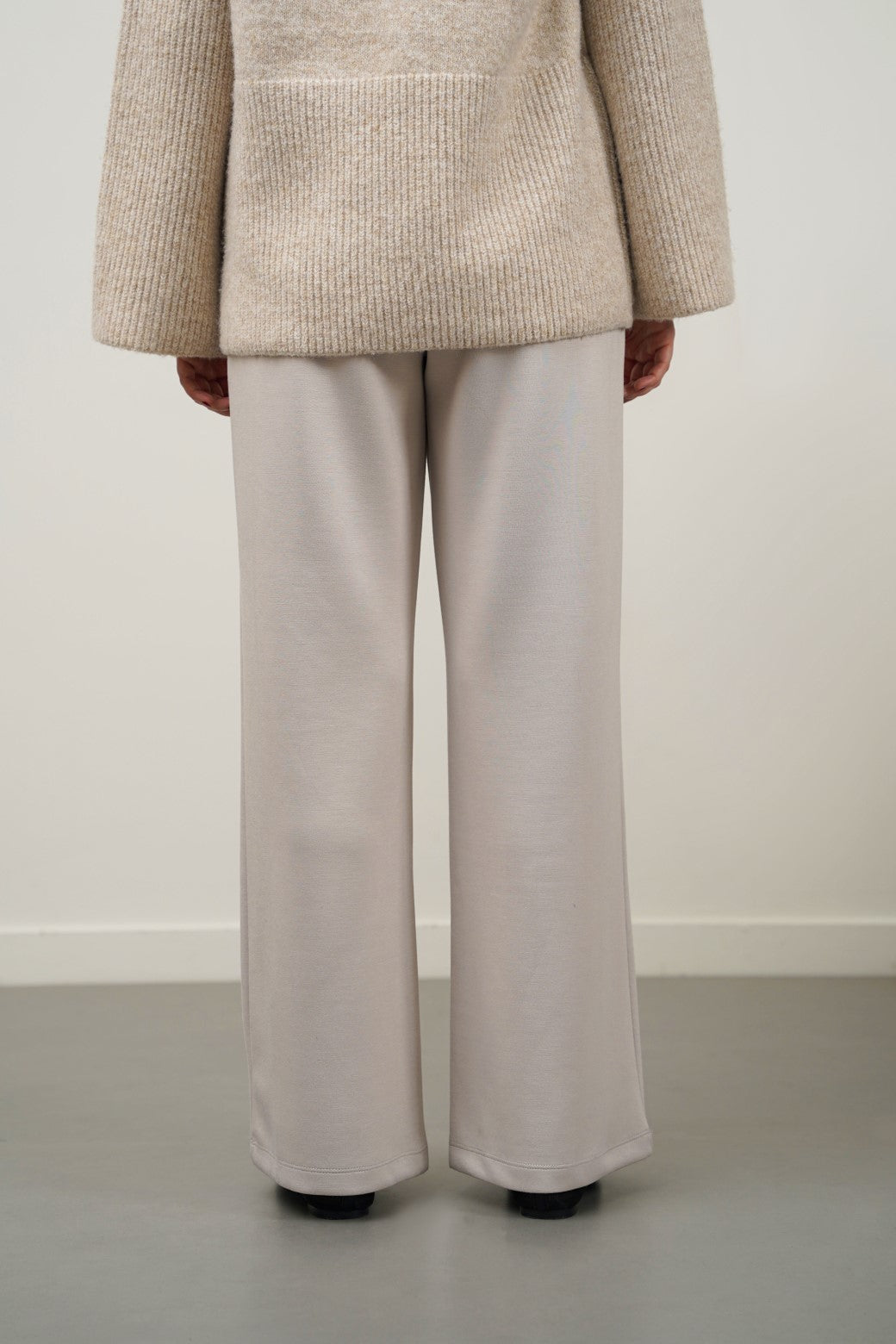 BEIGE ALL-DAY WIDE PANTS