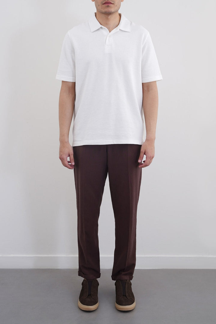 COFFEE TURN-UP PANTS