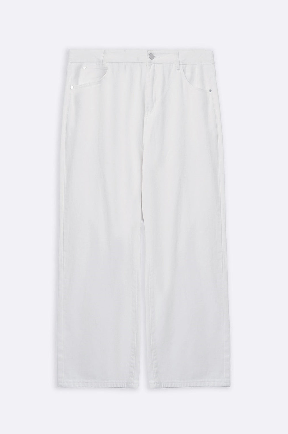 WHITE WIDE LEG JEANS