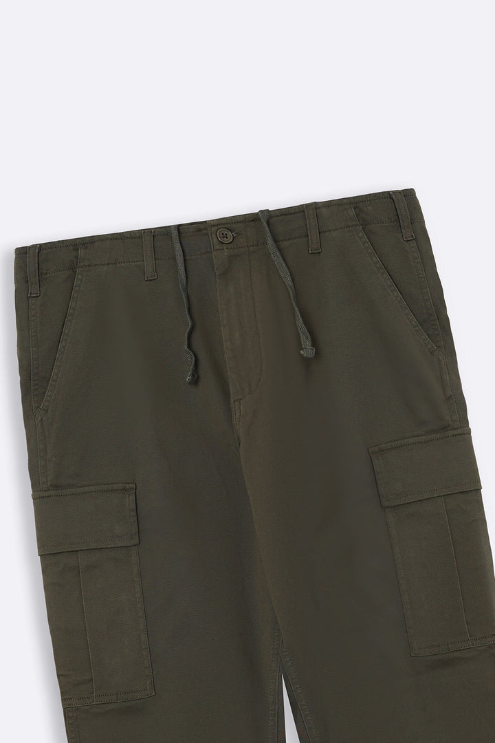 OLIVE TWILL CARGOS