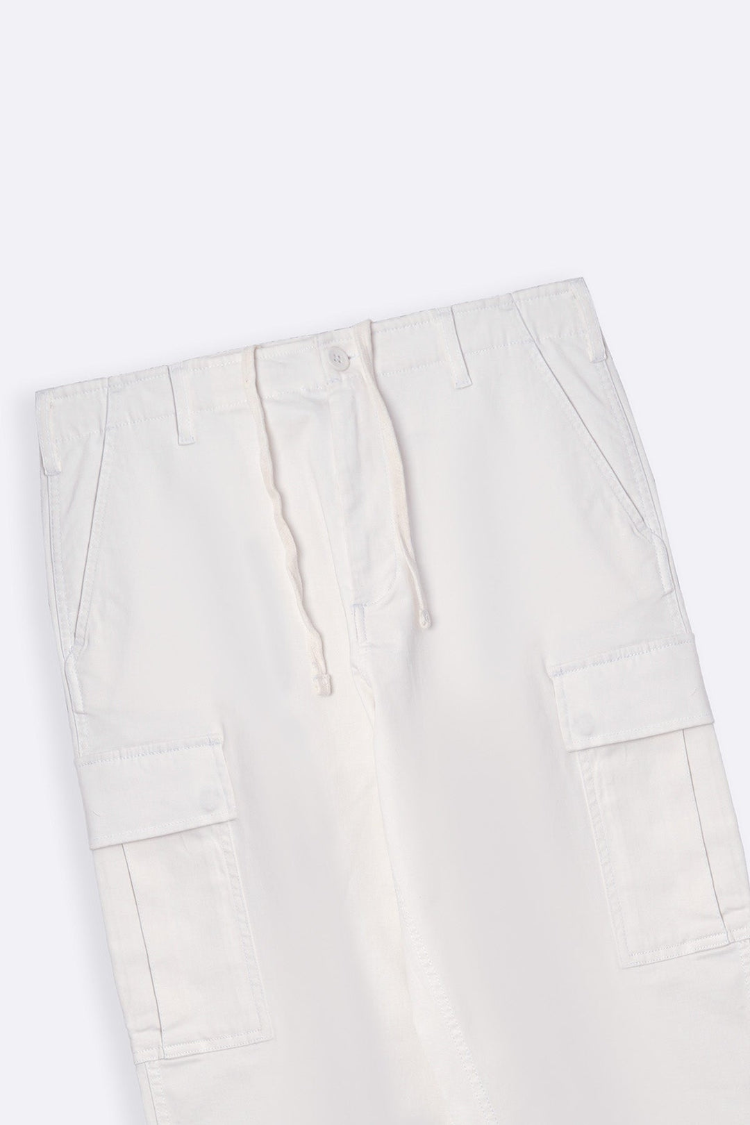 WHITE TWILL CARGOS