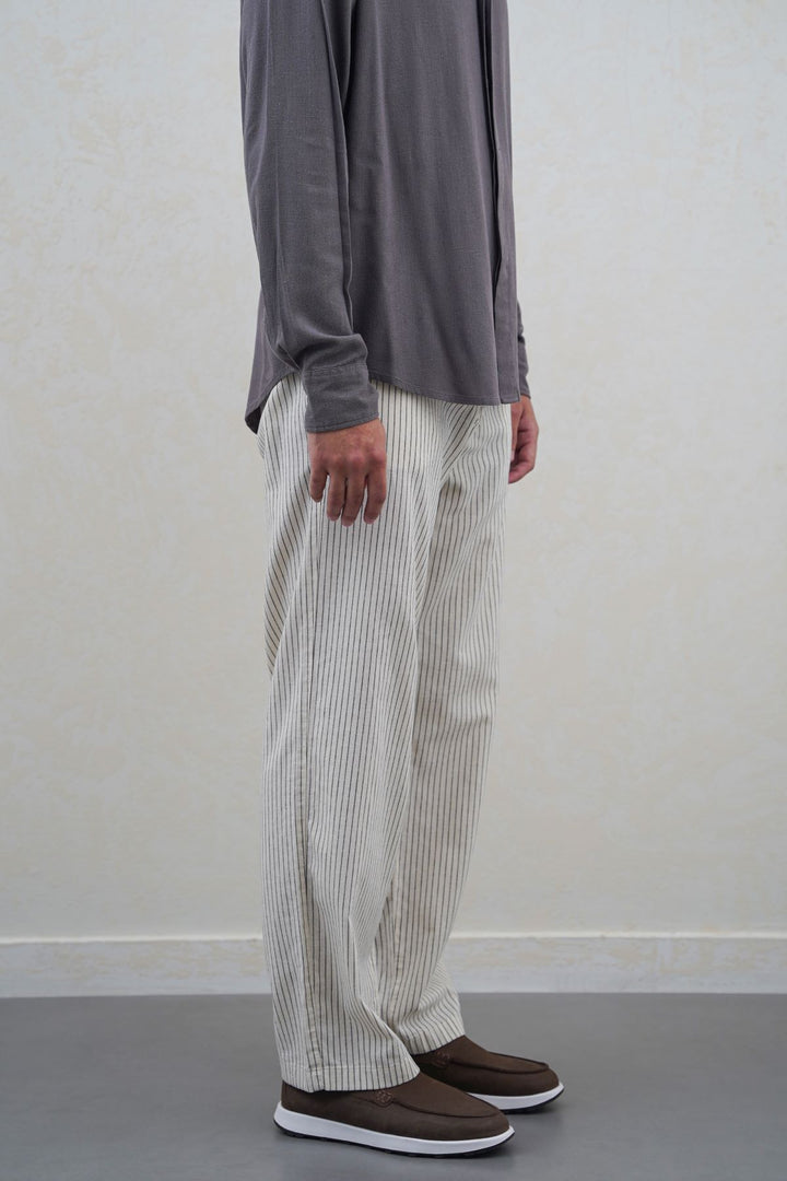 EASY PINSTRIPE TROUSERS