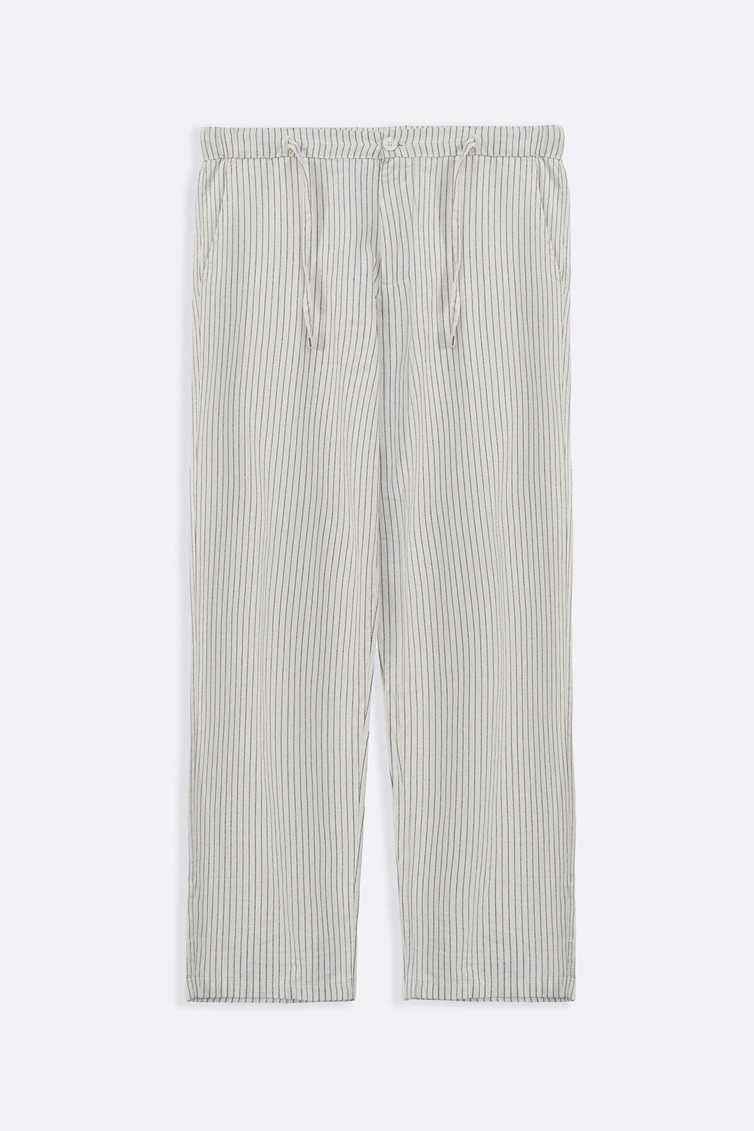 ECRU EASY PINSTRIPE TROUSERS