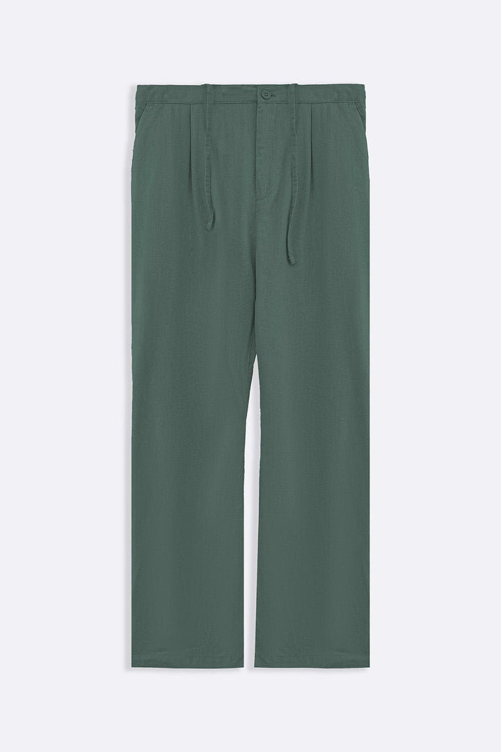 GREEN RELAXED TROUSERS