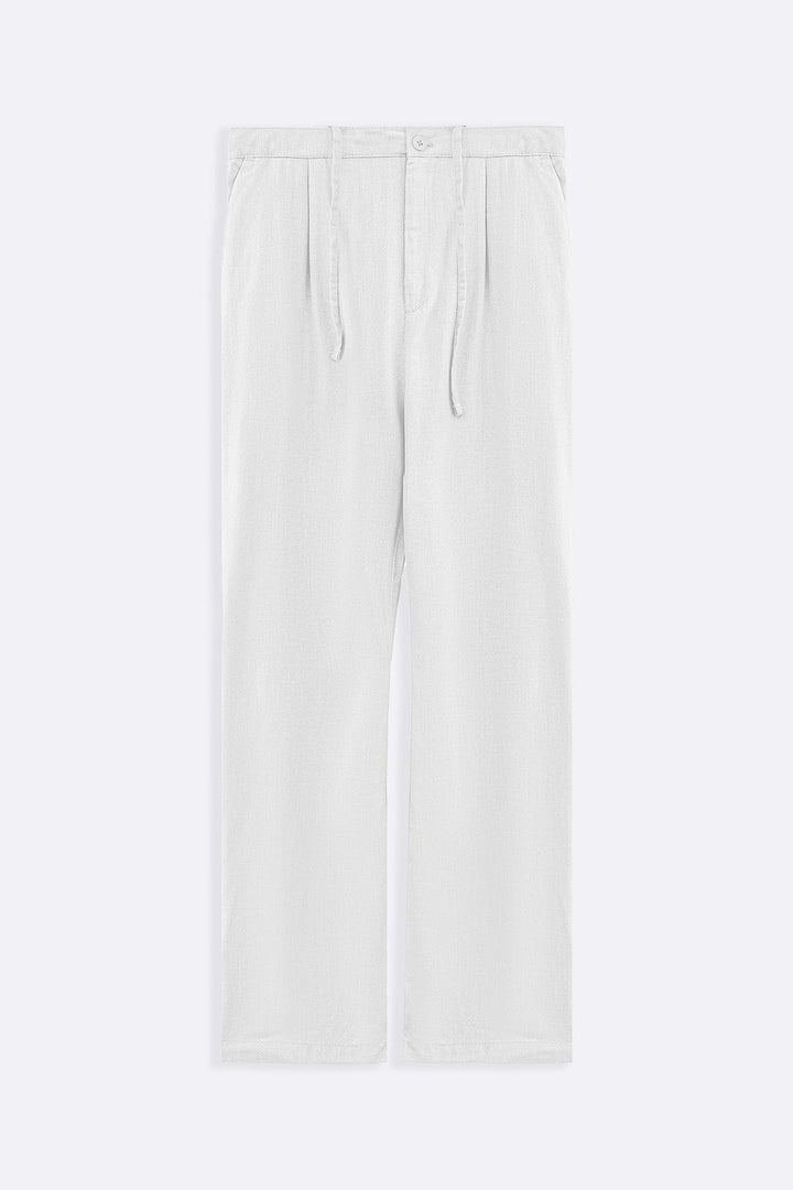 WHITE RELAXED TROUSERS