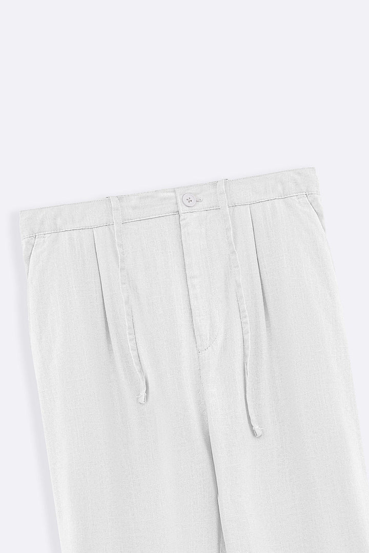 WHITE RELAXED TROUSERS