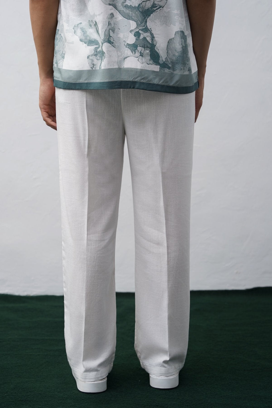 WHITE RELAXED TROUSERS