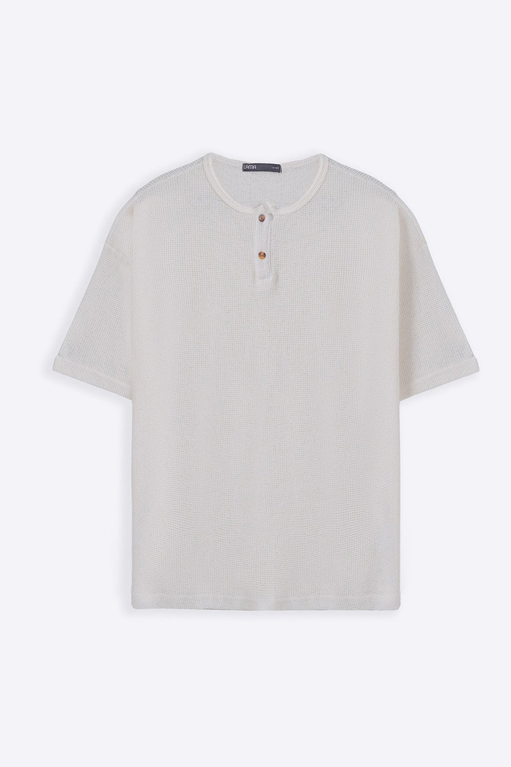 IVORY JACQUARD HENLEY