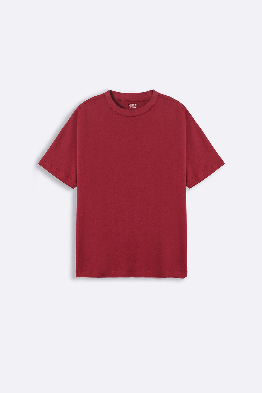 MAROON INTERLOCK TEE