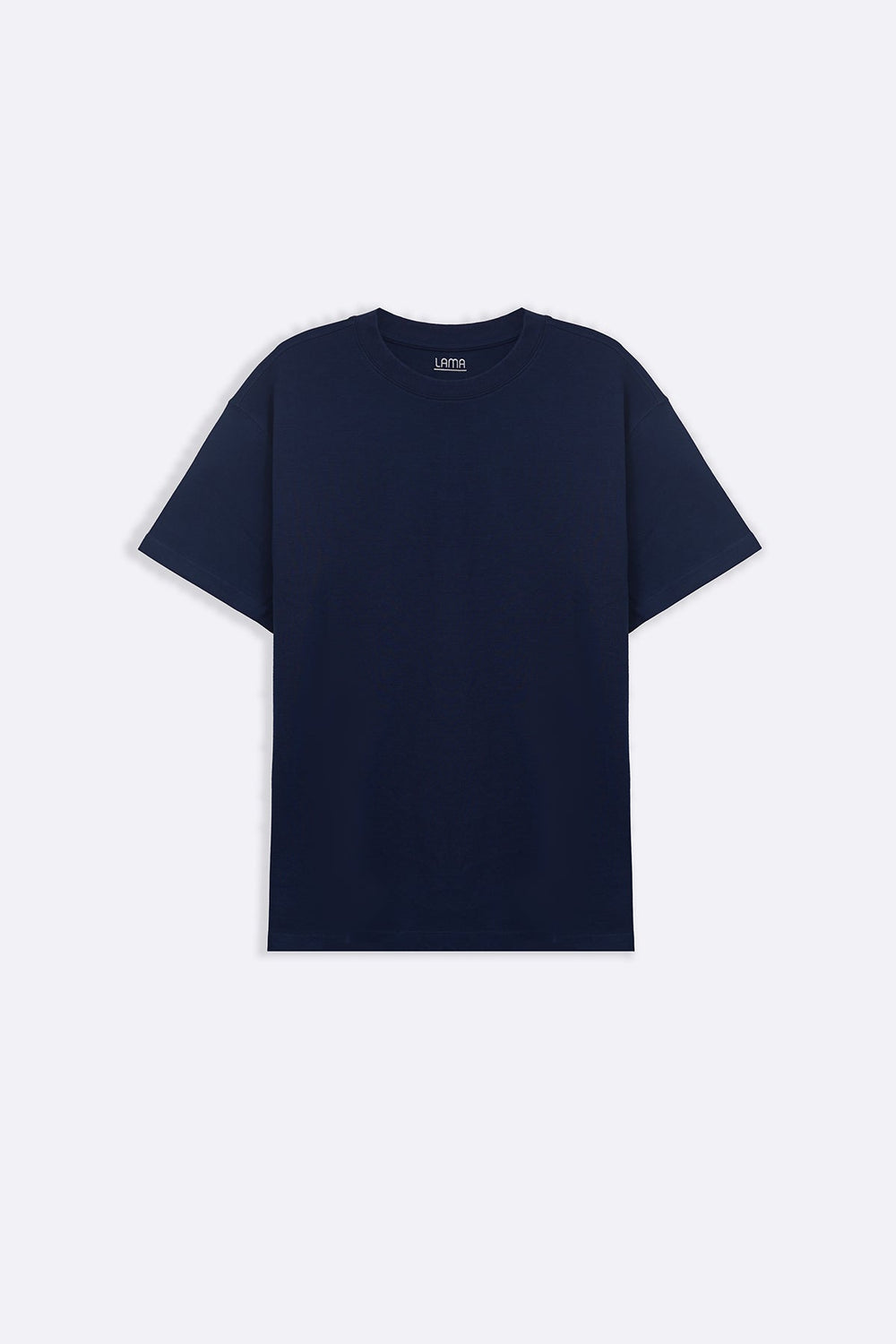 MID BLUE INTERLOCK TEE
