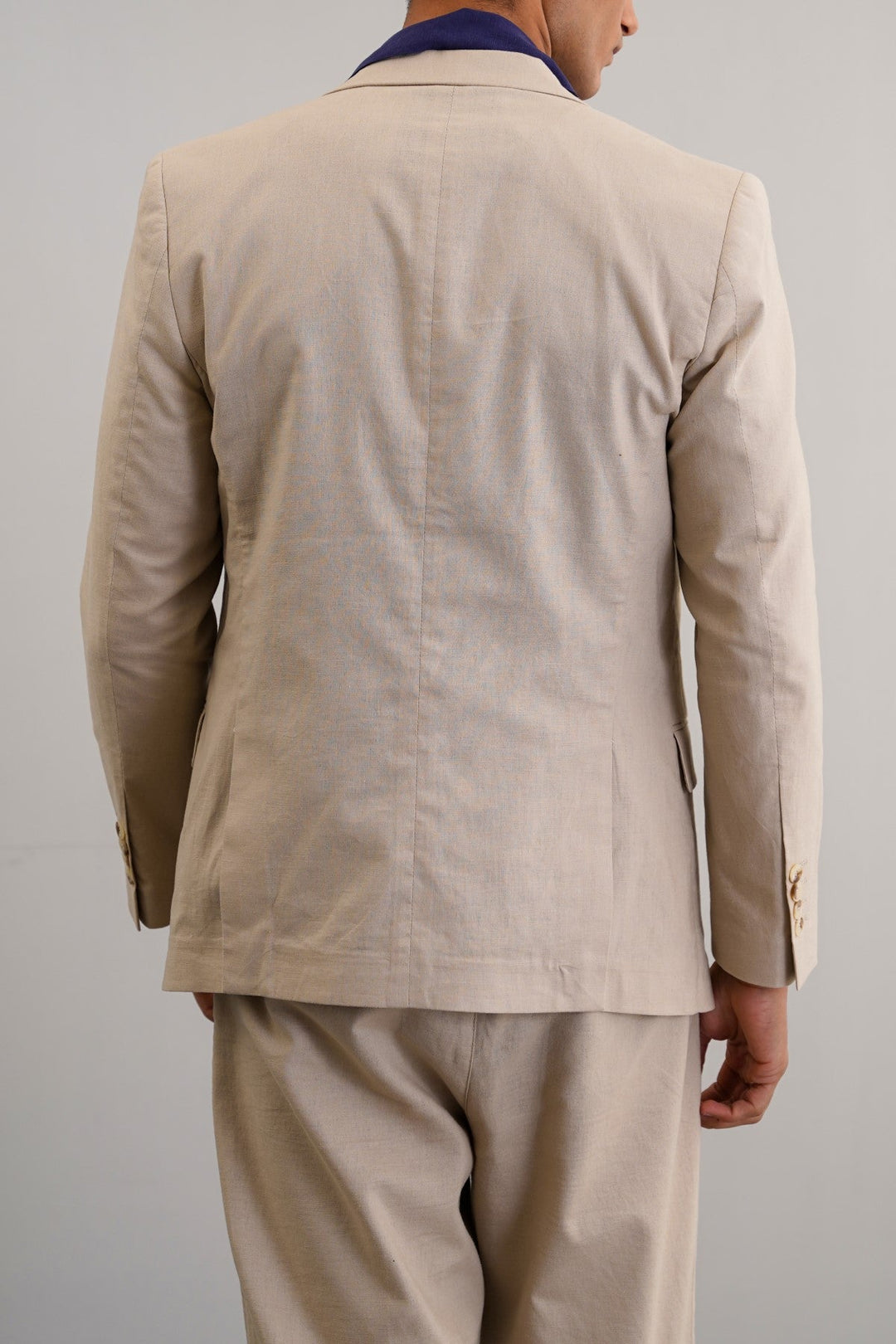 BEIGE RESORT LINEN BLAZER