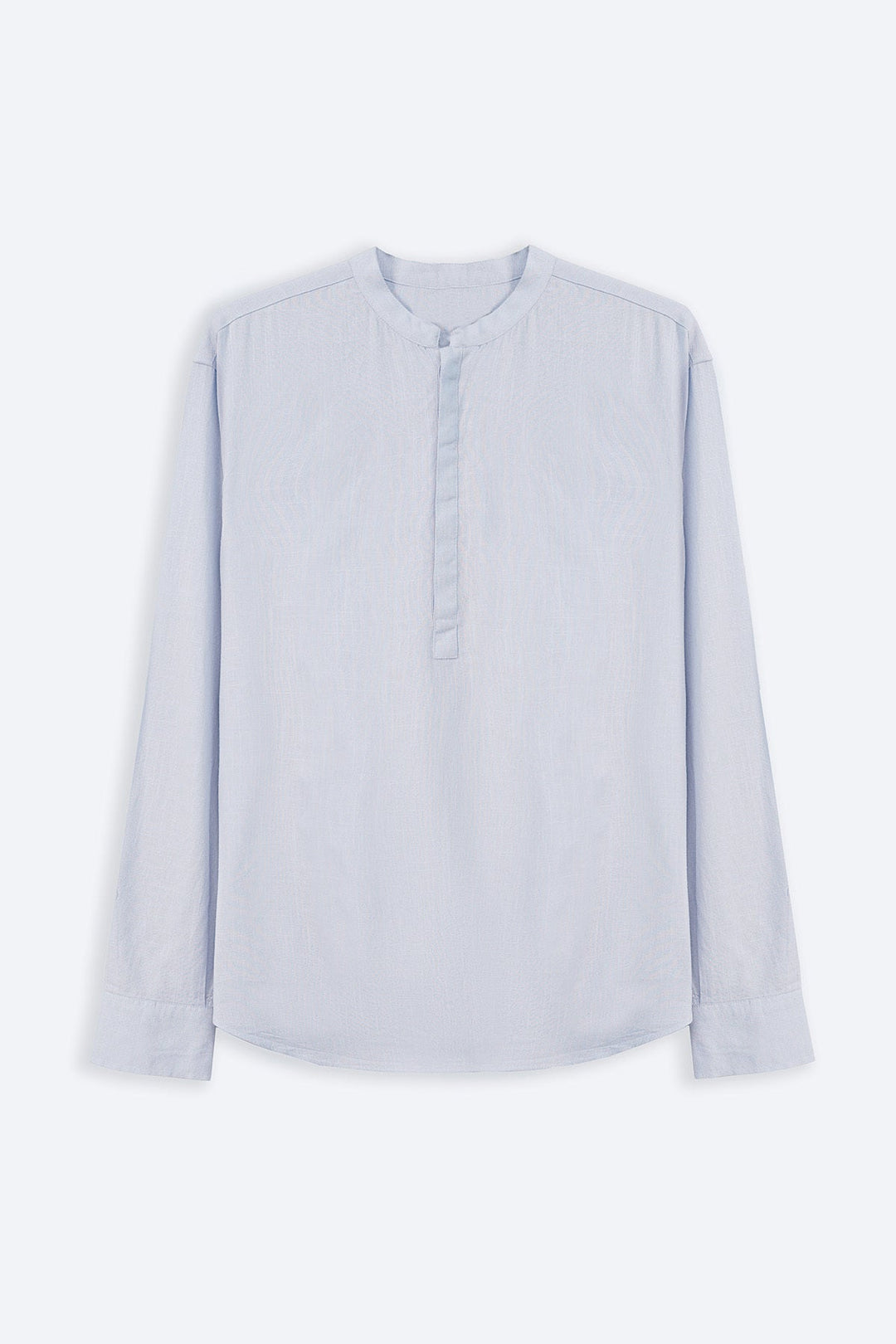 SKY BLUE HALF PLACKET SHIRT