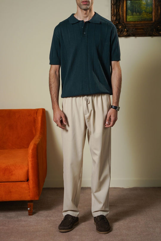 MELANGE BEIGE COMFORT PANTS