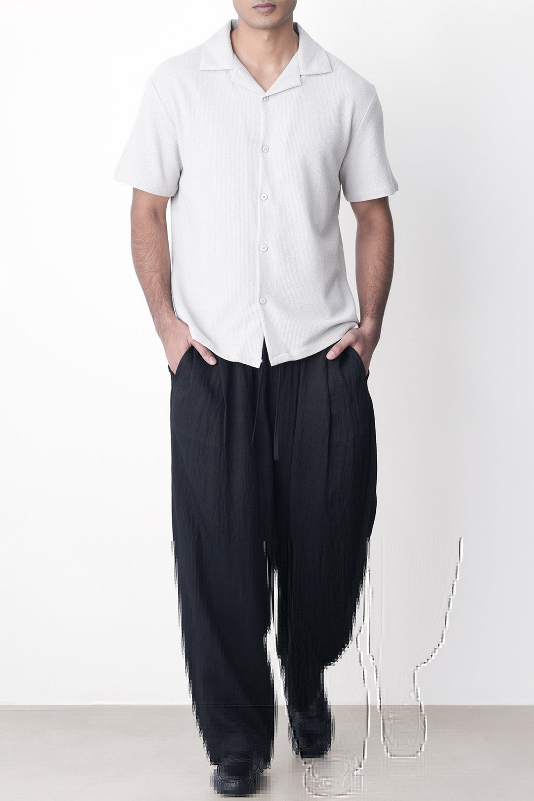 BLACK-EVERYDAY SLOUCHY PANTS