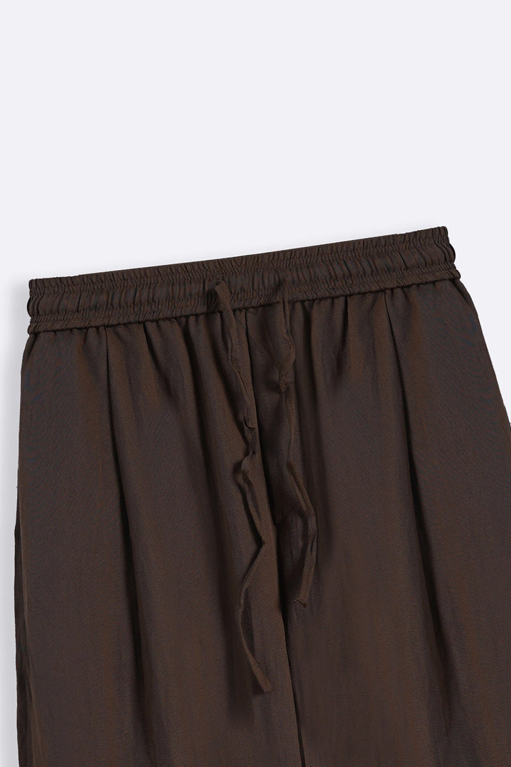 BROWN-EVERYDAY SLOUCHY PANTS