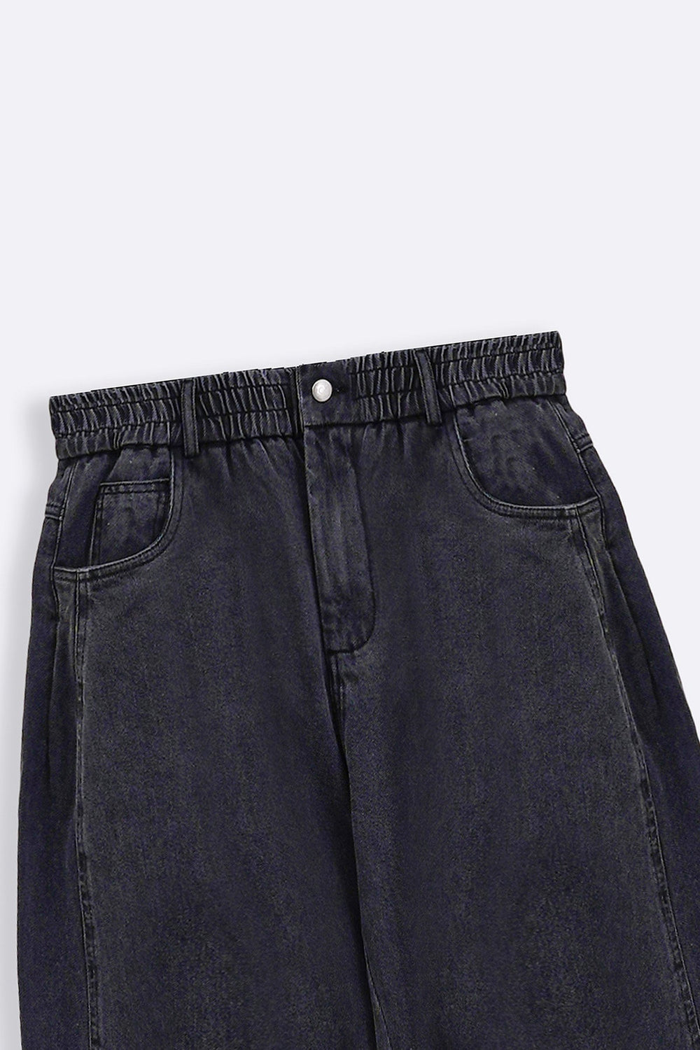 BLACK BARREL JEANS
