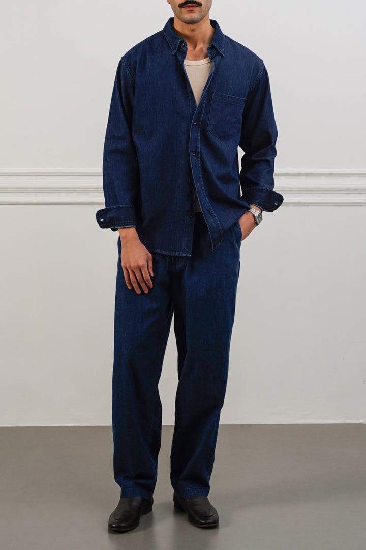 SOFT DENIM TROUSERS