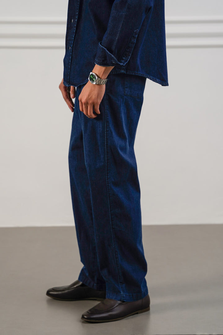 SOFT DENIM TROUSERS