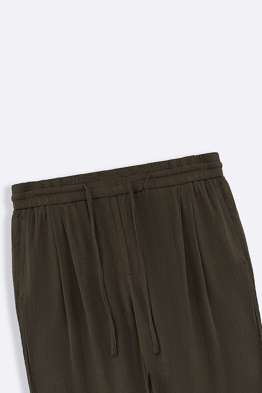 MOUSE GREY LINEN BLEND BAGGY PANTS