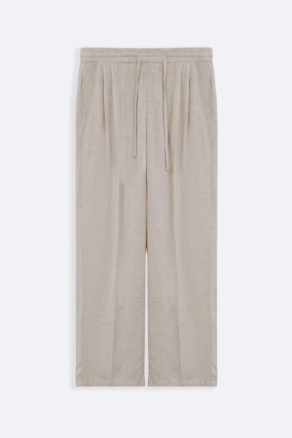 OAT MELANGE LINEN BLEND BAGGY PANTS