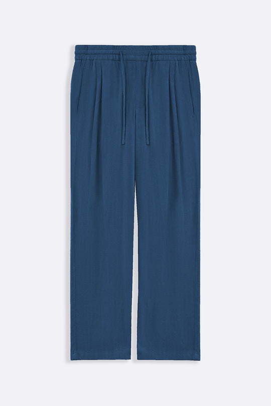 TOURMALINE LINEN BLEND BAGGY PANTS