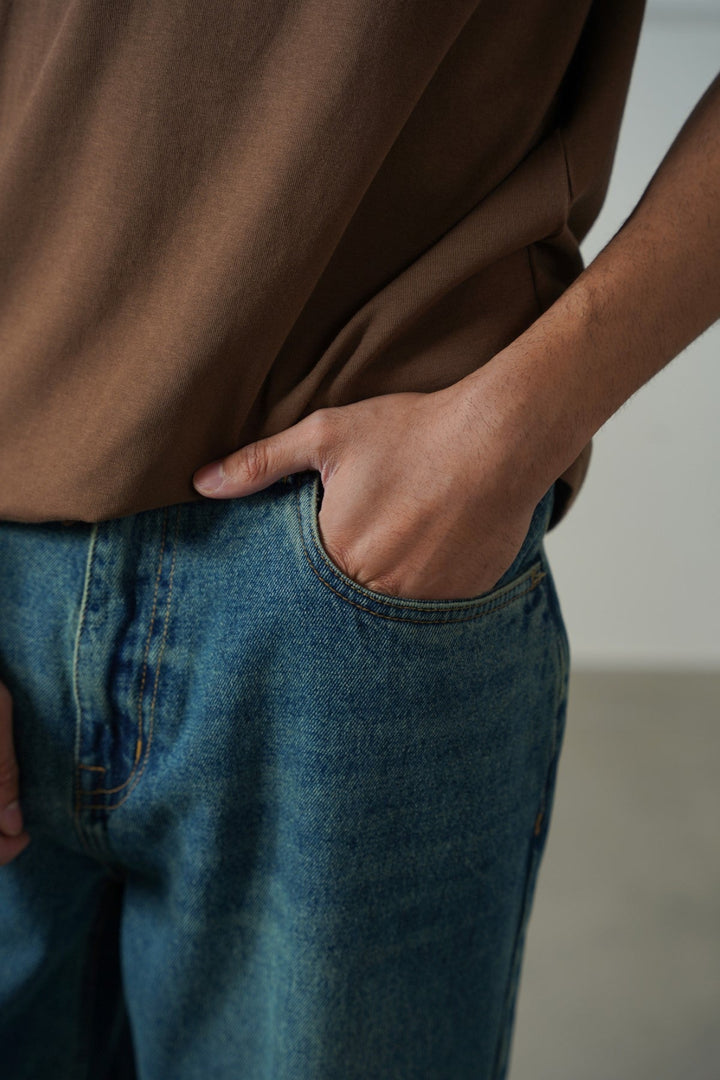 MID BLUE 90's STRAIGHT JEANS