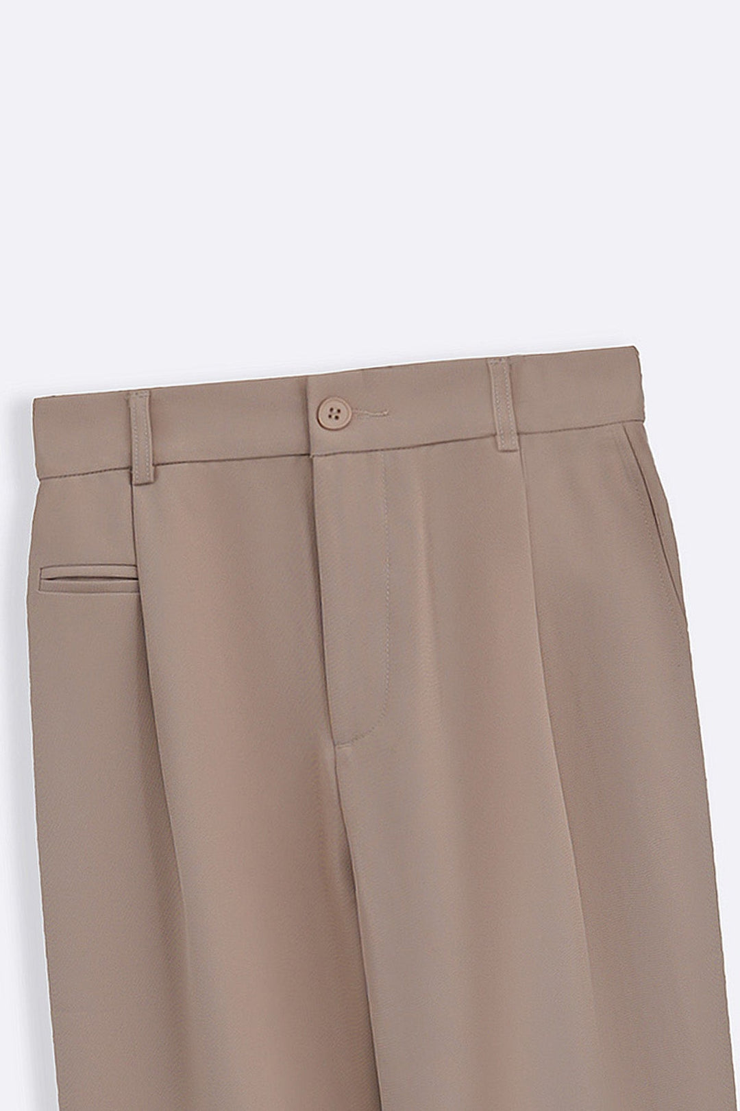 TAUPE WIDE TAILORED PANTS