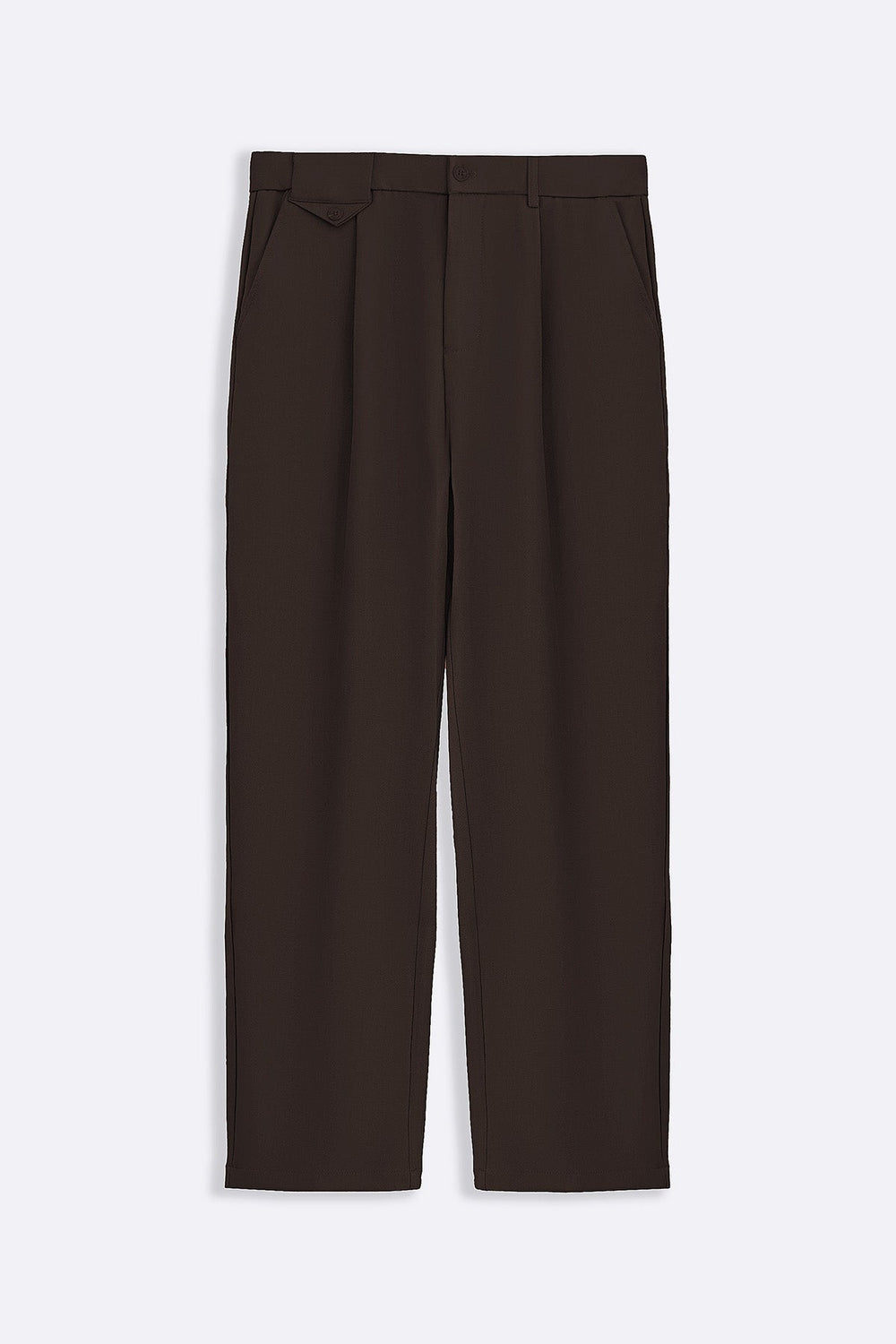 BROWN COIN POCKET DETAIL PANTS