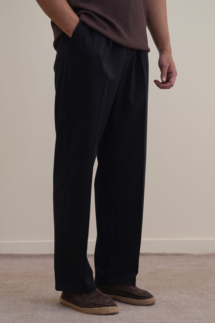 BLACK LIGHT COTTON CHINOS