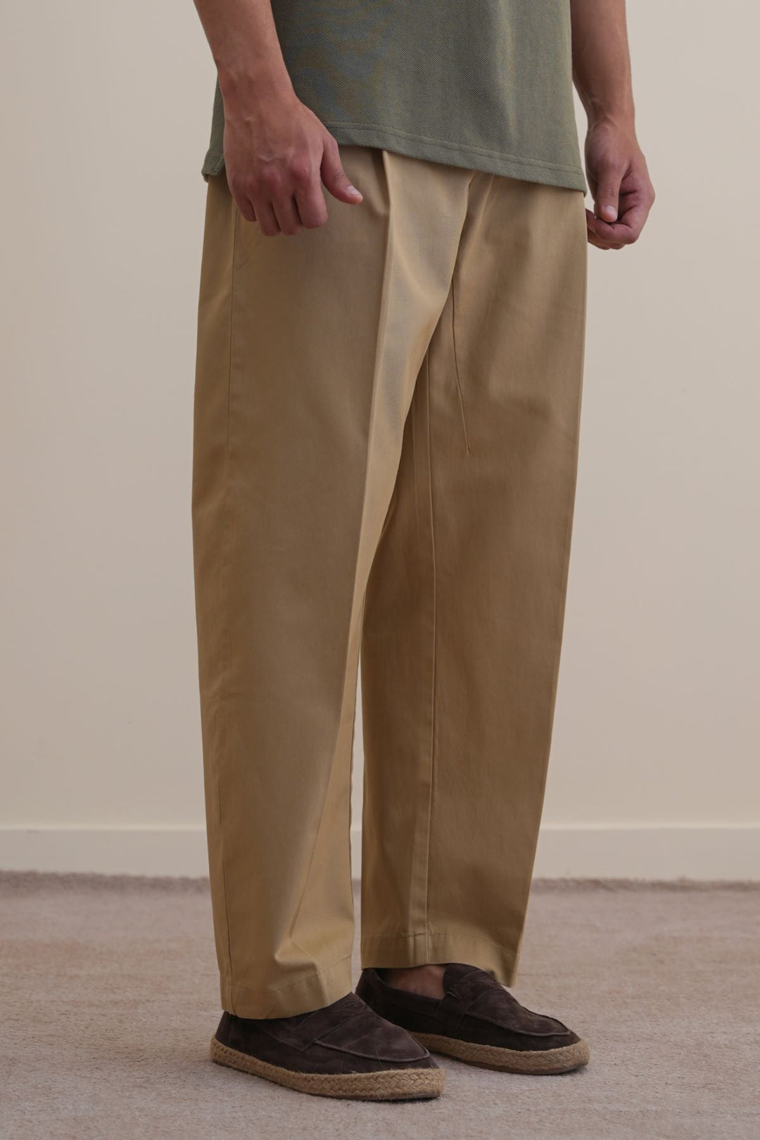 KHAKI LIGHT COTTON CHINOS