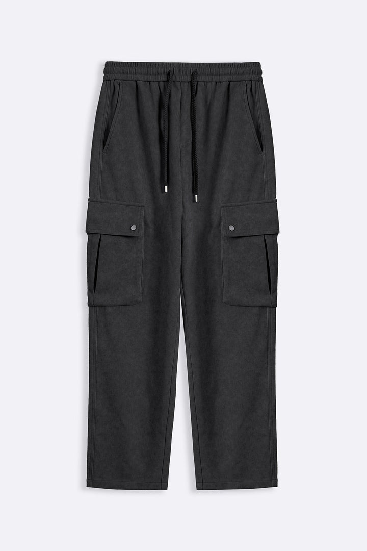 CHARCOAL-UTILITY CARGO PANTS