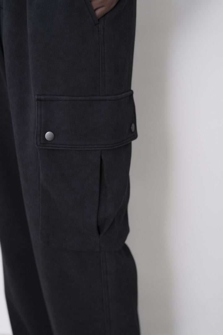CHARCOAL-UTILITY CARGO PANTS
