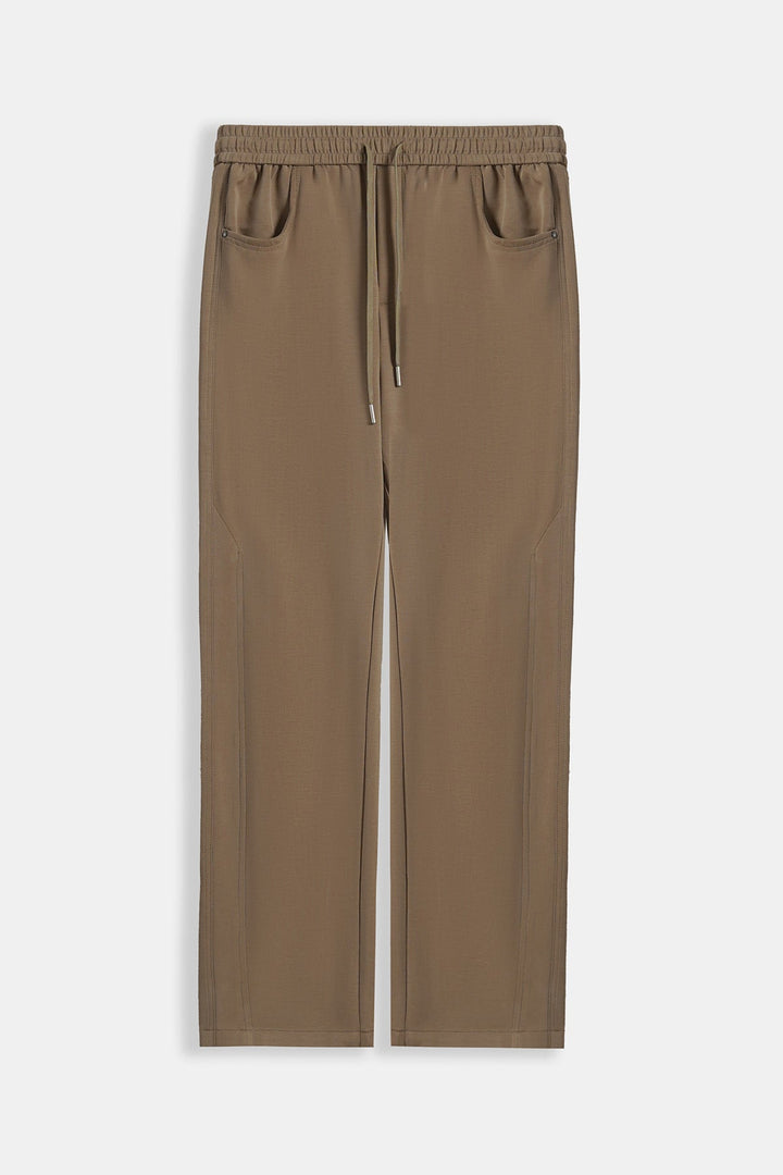KHAKI PANELLED TROUSERS
